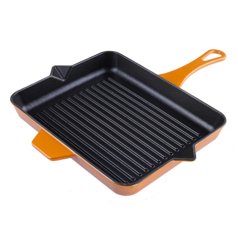 Tigaie grill din fontă emailată Hosse, Dijon, 26x32cm - Tigaie grill din fontă
