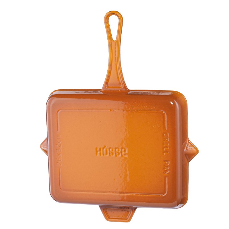 Tigaie grill din fontă emailată Hosse, Dijon, 26x32cm | Tigaie grill din fontă Tigaie grill din fontă emailată Hosse, Dijon, 26x32cm | Tigaie grill din fontă | Tigaie din fontă |