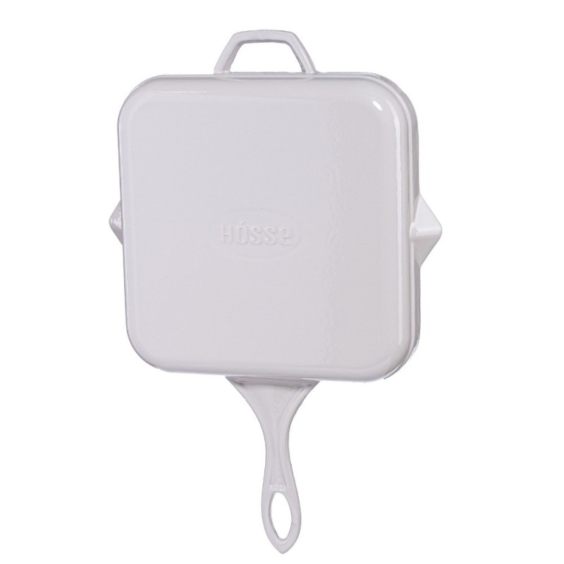 Tigaie grill din fontă emailată Hosse, Ivory, 28x28cm | Tigaie grill din fontă Tigaie grill din fontă emailată Hosse, Ivory, 28x28cm | Tigaie grill din fontă | Tigaie din fontă |